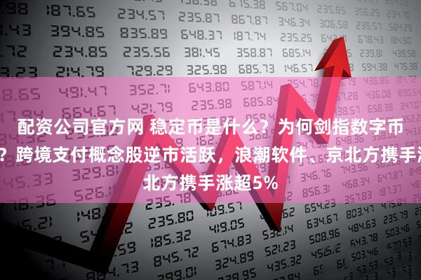 配资公司官方网 稳定币是什么？为何剑指数字币铸币权？跨境支付概念股逆市活跃，浪潮软件、京北方携手涨超5%