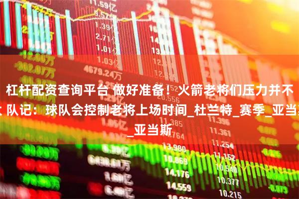 杠杆配资查询平台 做好准备！火箭老将们压力并不大 队记：球队会控制老将上场时间_杜兰特_赛季_亚当斯